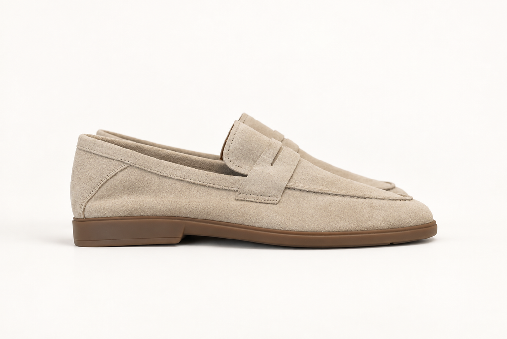 Cream Penny Loafers